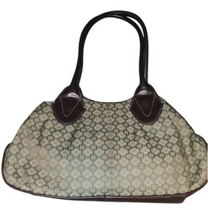 Nine West Green/Brown Patterned Bag